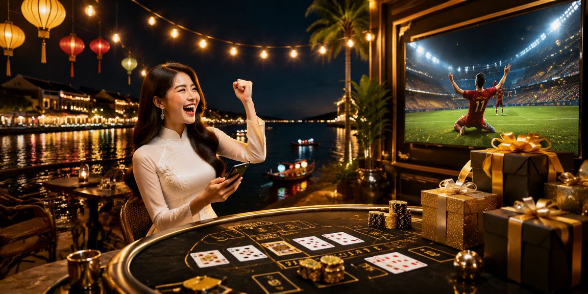 Người phụ nữ mặc áo dài chơi baccarat tại Hội An