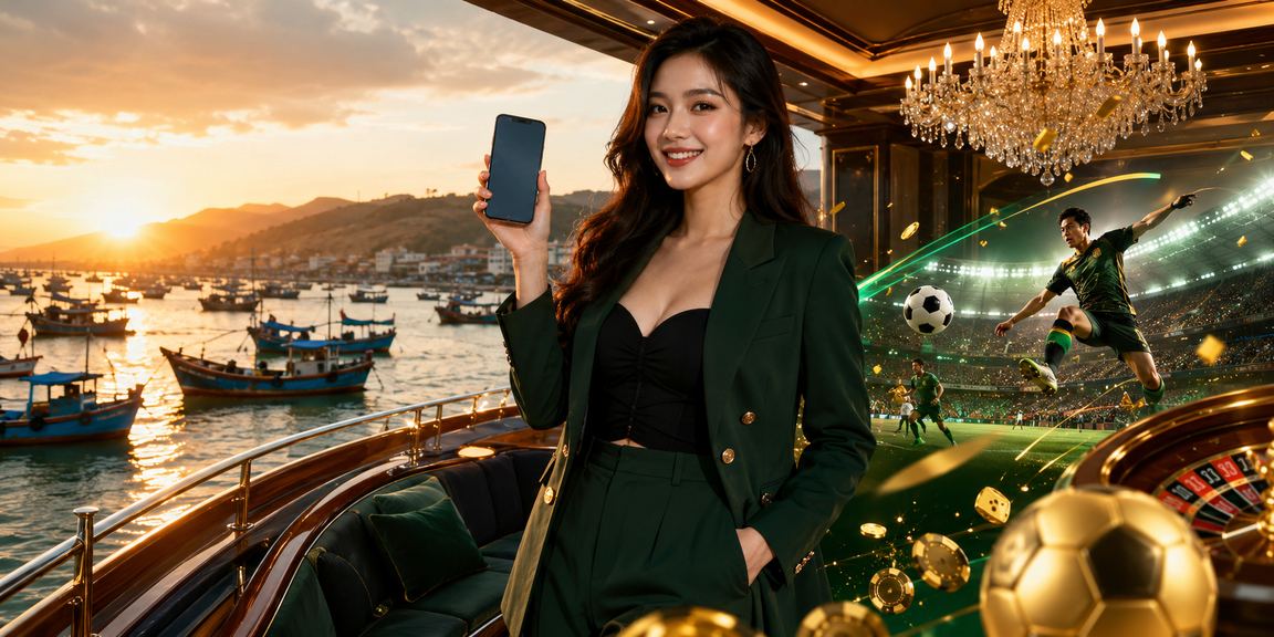 Người dùng trải nghiệm casino di động tại bãi biển Mũi Né