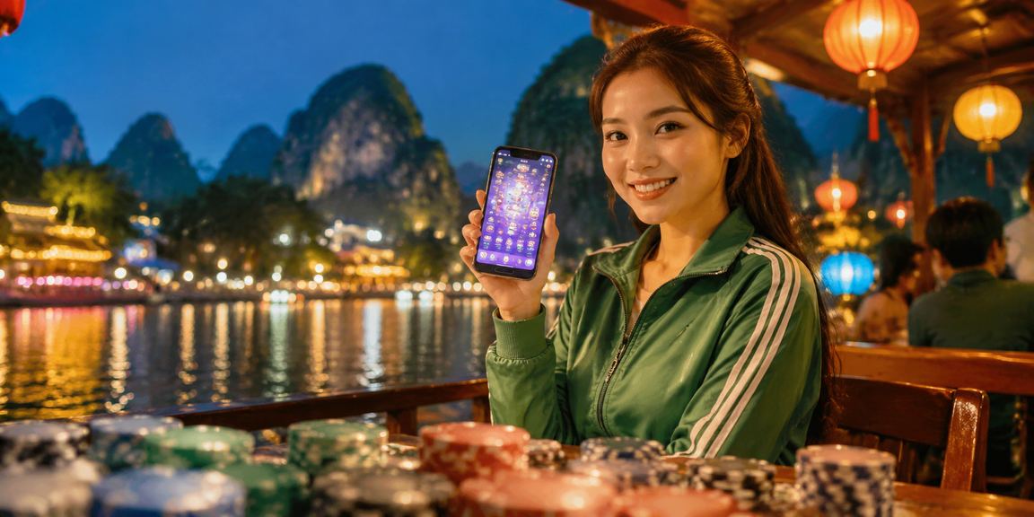 Người dùng trải nghiệm casino di động tại chợ đêm Ninh Bình